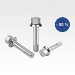 Hatlapfejű csavar vállal Hygienic Usit® tömítő- és alátétkoronghoz, Freudenberg Process Seals