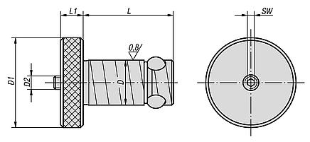 Ball Lock nemesacél pozicionáló hengerek