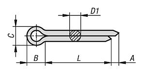 Sasszegek, DIN EN ISO 1234